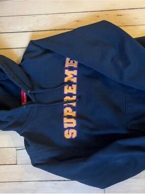 Real Supreme Collegiate Navy Hoodie